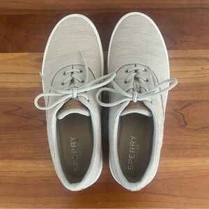 Men’s Sperry linen blend deck shoes, size 9.5
